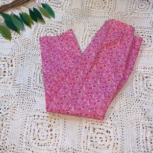 NWT Barneys New York Pink Floral Capri